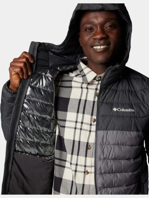 Columbia Powder Lite II Hooded Jacket férfi átmeneti kabát szürke színben 7