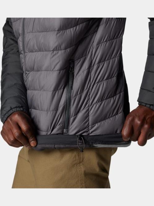 Columbia Powder Lite II Hooded Jacket férfi átmeneti kabát szürke színben 8