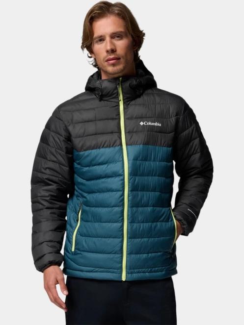 Columbia Powder Lite II Hooded Jacket férfi átmeneti kabát kék színben 2