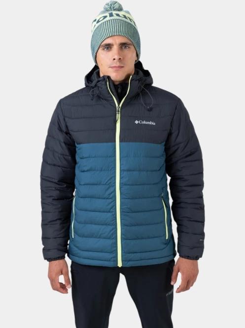 Columbia Powder Lite II Hooded Jacket férfi átmeneti kabát kék színben 10