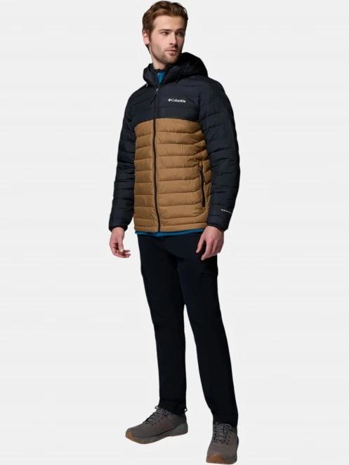 Columbia Powder Lite II Hooded Jacket férfi steppelt átmeneti kabát oliva színben 5