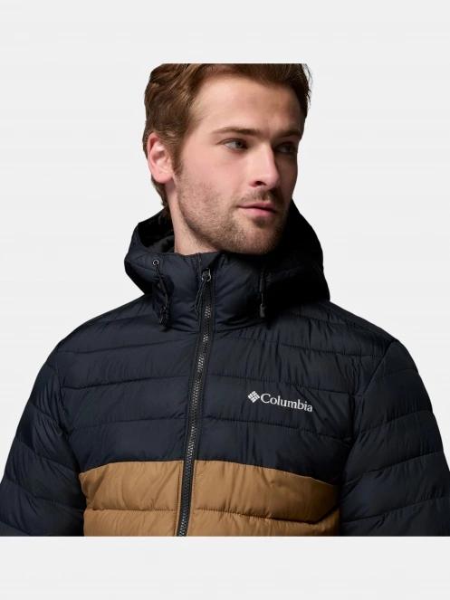 Columbia Powder Lite II Hooded Jacket férfi steppelt átmeneti kabát oliva színben 8