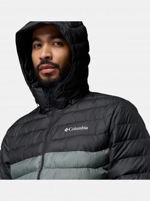 Columbia Powder Lite II Hooded Jacket férfi steppelt átmeneti kabát zöld színben 8