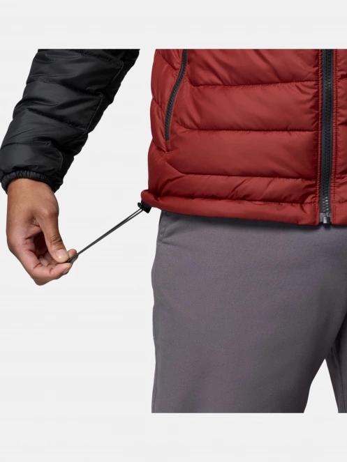 Columbia Powder Lite II Hooded Jacket férfi steppelt átmeneti kabát piros színben 9