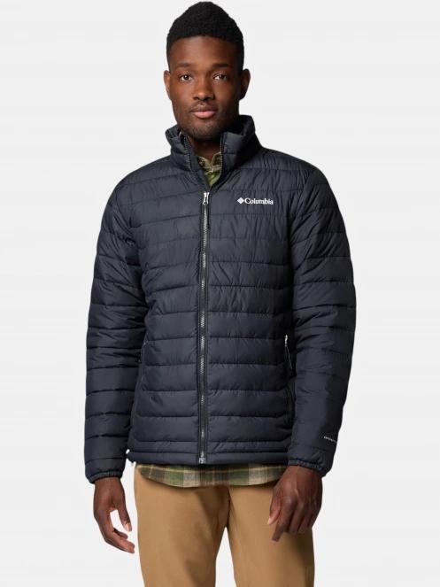 Columbia Powder Lite II Jacket férfi steppelt átmeneti kabát fekete színben 2