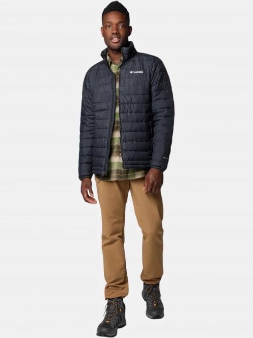 Columbia Powder Lite II Jacket férfi steppelt átmeneti kabát fekete színben 5