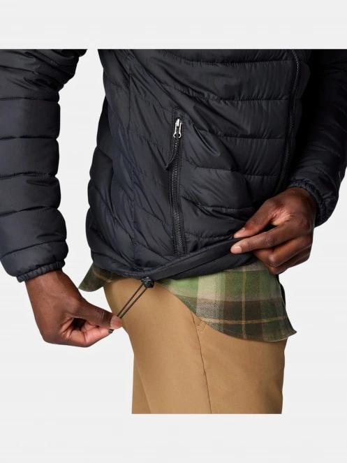 Columbia Powder Lite II Jacket férfi steppelt átmeneti kabát fekete színben 7