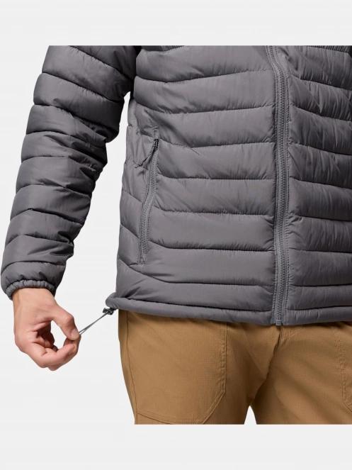 Columbia Powder Lite II Jacket férfi steppelt átmeneti kabát szürke színben 9