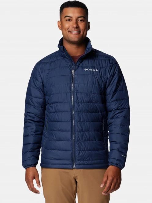 Columbia Powder Lite II Jacket férfi steppelt átmeneti kabát sötétkék színben 2