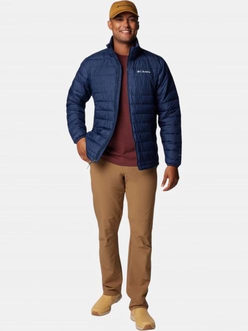 Columbia Powder Lite II Jacket férfi steppelt átmeneti kabát sötétkék színben 5