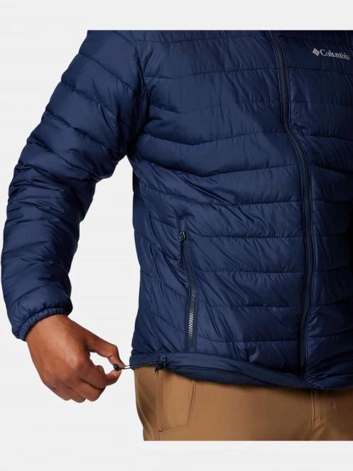 Columbia Powder Lite II Jacket férfi steppelt átmeneti kabát sötétkék színben 9