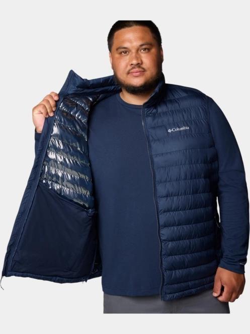 Columbia Powder Lite II Vest férfi mellény kék színben 5