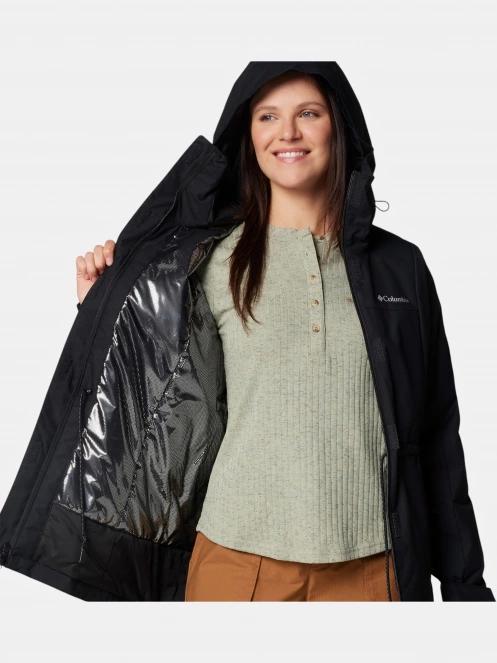 Columbia Hikebound II Long Insulated Jacket női vízhatlan kabát fekete színben 6