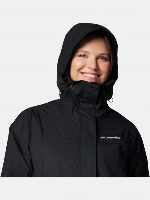 Columbia Hikebound II Long Insulated Jacket női vízhatlan kabát fekete színben 7