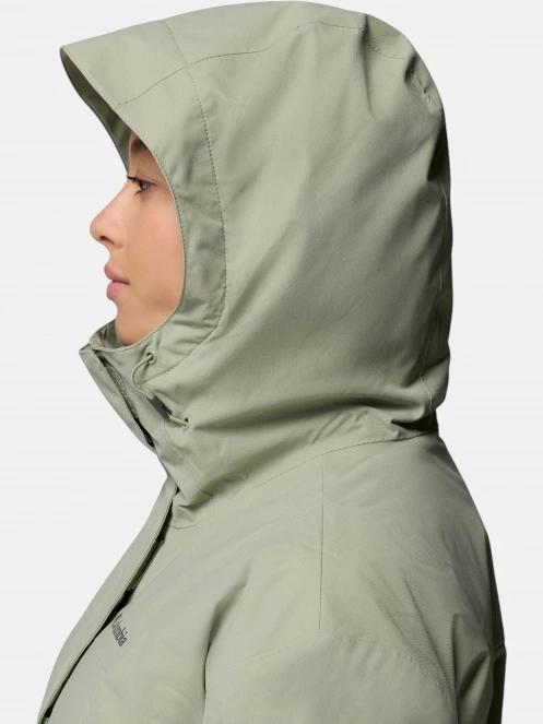 Columbia Hikebound II Long Insulated Jacket női vízhatlan kabát zöld színben 9