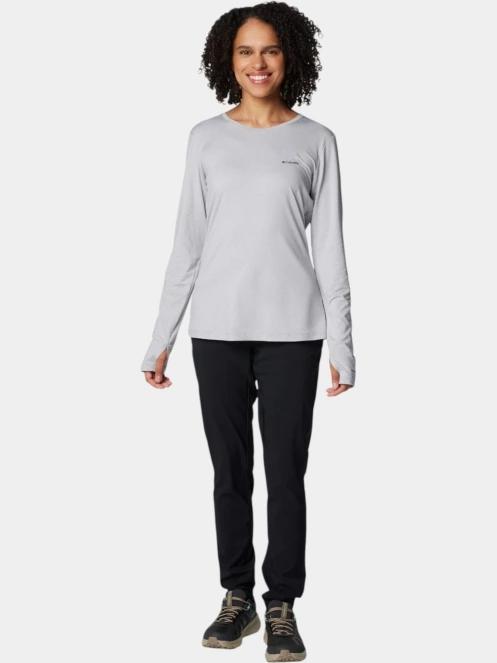 Columbia Sloan Ridge Long Sleeve Shirt női hosszú ujjú sport póló szürke színben 5