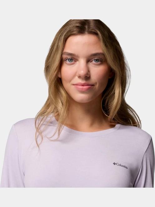 Columbia Sloan Ridge Long Sleeve Shirt női hosszú ujjú sport póló lila színben 7
