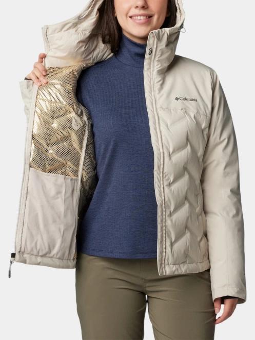 Columbia Grand Trek III Down Jacket női pehelykabát homok színben 6
