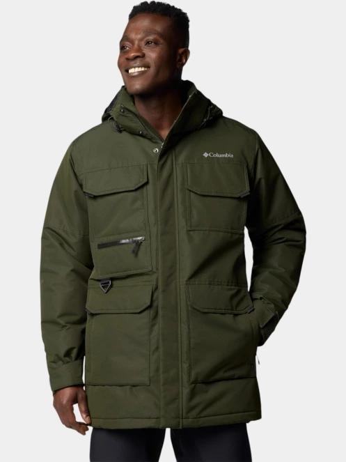 Columbia Landroamer II Parka férfi télikabát sötétzöld színben 2