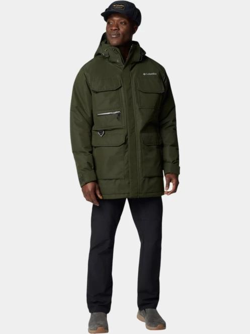 Columbia Landroamer II Parka férfi télikabát sötétzöld színben 5