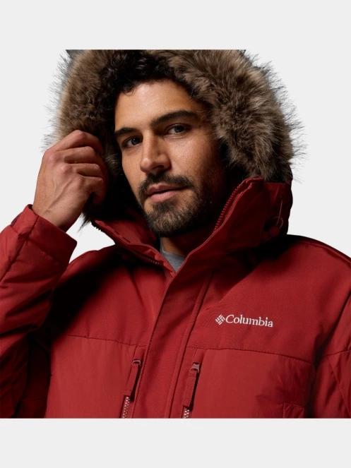 Columbia Marquam Peak Fusion II Parka férfi télikabát piros színben 8