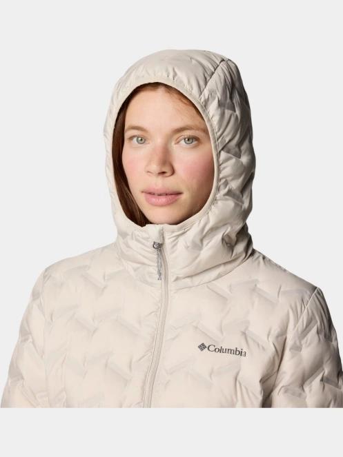 Columbia Delta Ridge II Long Down Jacket női pehelykabát homok színben 7