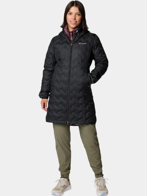 Columbia Delta Ridge II Long Down Jacket női pehelykabát fekete színben 5