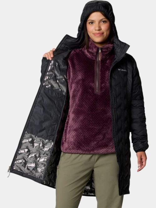 Columbia Delta Ridge II Long Down Jacket női pehelykabát fekete színben 7