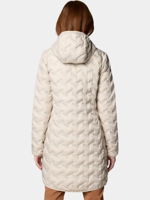 Columbia Delta Ridge II Long Down Jacket női pehelykabát homok színben 4