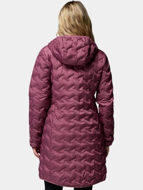 Columbia Delta Ridge II Long Down Jacket női pehelykabát lila színben 4