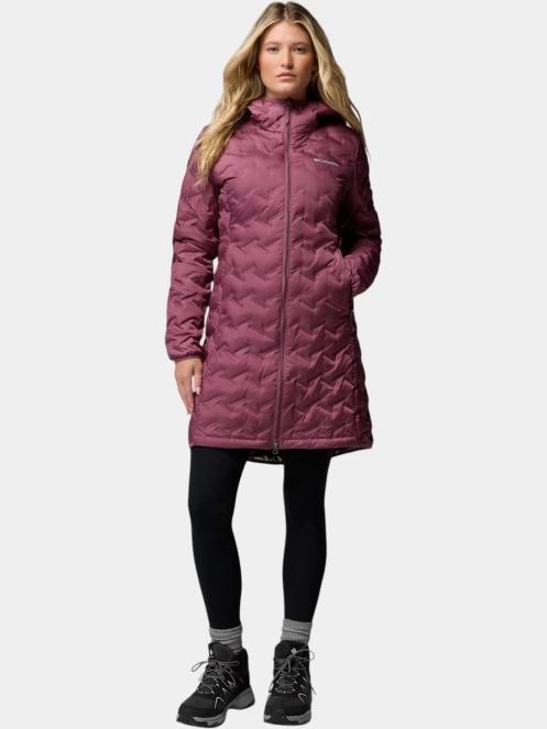 Columbia Delta Ridge II Long Down Jacket női pehelykabát lila színben 5