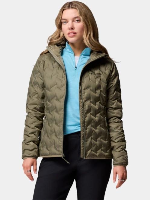 Columbia Delta Ridge II Down Hooded Jacket női pehelykabát zöld színben 5