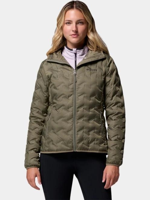 Columbia Delta Ridge II Down Hooded Jacket női pehelykabát zöld színben 2