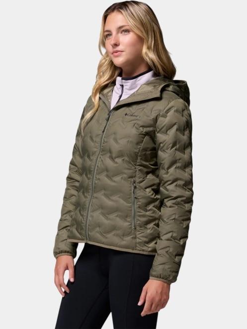 Columbia Delta Ridge II Down Hooded Jacket női pehelykabát zöld színben 3