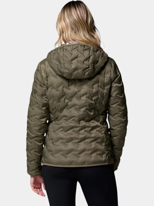 Columbia Delta Ridge II Down Hooded Jacket női pehelykabát zöld színben 4