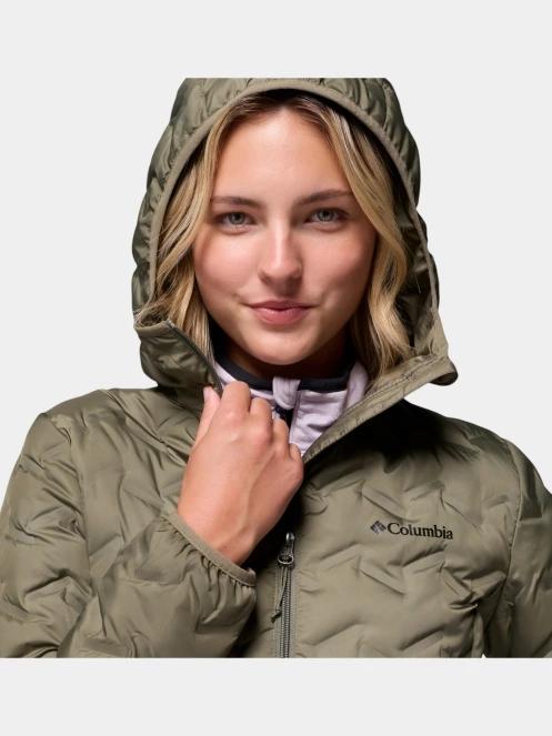 Columbia Delta Ridge II Down Hooded Jacket női pehelykabát zöld színben 8