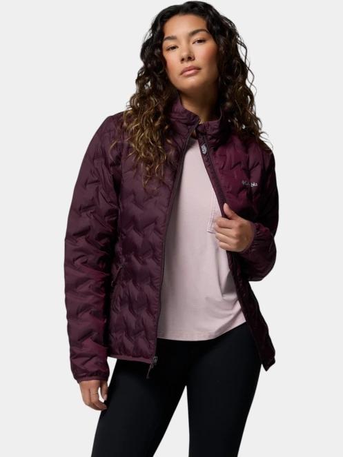 Columbia Delta Ridge II Down Jacket női pehelykabát bordó színben 6