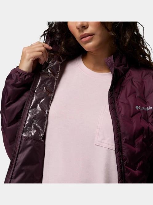Columbia Delta Ridge II Down Jacket női pehelykabát bordó színben 7