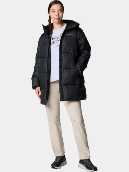 Columbia Puffect II Mid Hooded Jacket női télikabát fekete színben 6