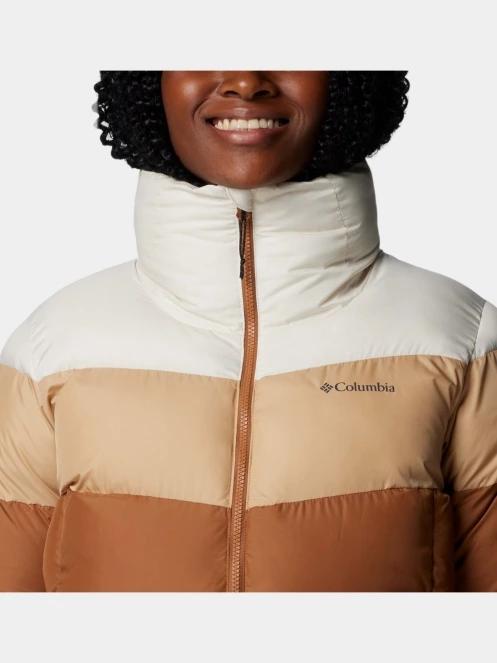 Columbia Puffect II Colorblock Jacket női steppelt átmeneti kabát barna színben 6