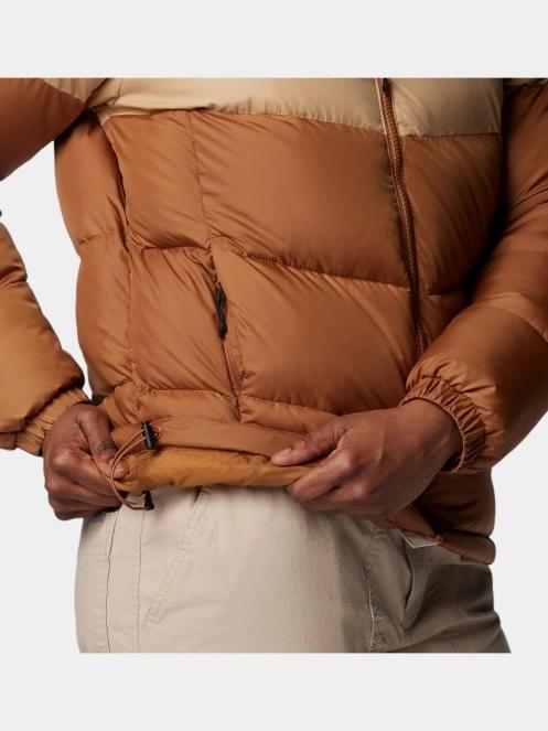Columbia Puffect II Colorblock Jacket női steppelt átmeneti kabát barna színben 7