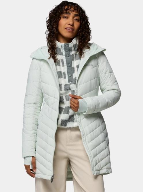 Columbia Joy Peak II Mid Jacket női télikabát világoszöld színben 6