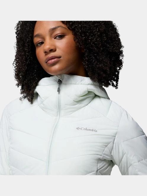 Columbia Joy Peak II Hooded Jacket női télikabát világoszöld színben 9