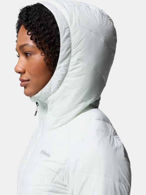 Columbia Joy Peak II Hooded Jacket női télikabát világoszöld színben 10