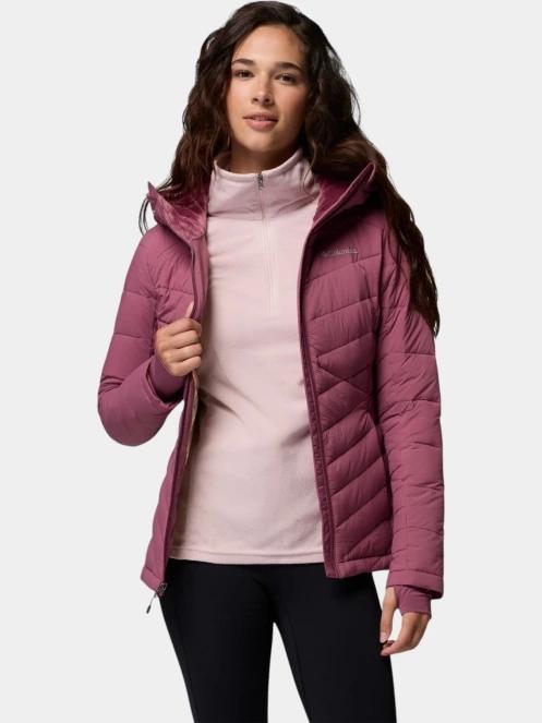 Columbia Joy Peak II Hooded Jacket női télikabát lila színben 6