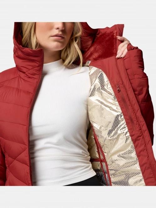Columbia Joy Peak II Hooded Jacket női télikabát piros színben 7