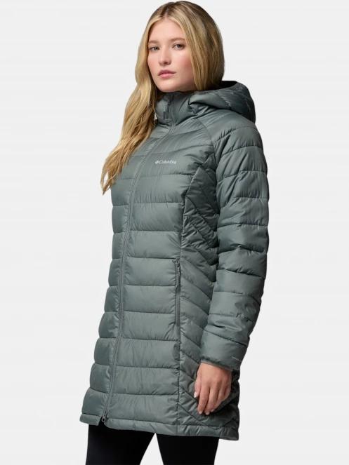 Columbia Powder Lite II Mid Jacket női télikabát zöld színben 3