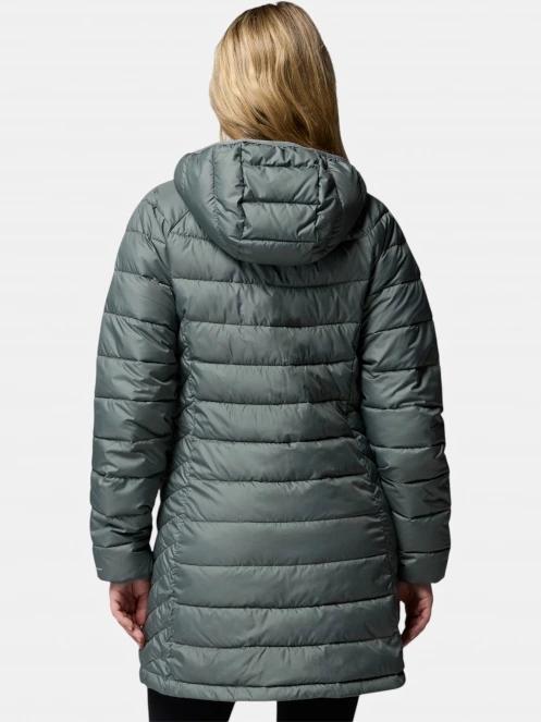 Columbia Powder Lite II Mid Jacket női télikabát zöld színben 4