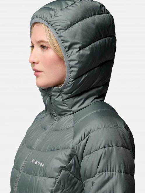 Columbia Powder Lite II Mid Jacket női télikabát zöld színben 10