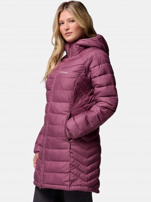 Columbia Powder Lite II Mid Jacket női télikabát lila színben 3